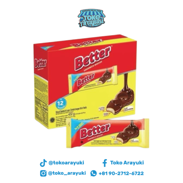 Better Sandwich Biskuit 1 Box isi 12