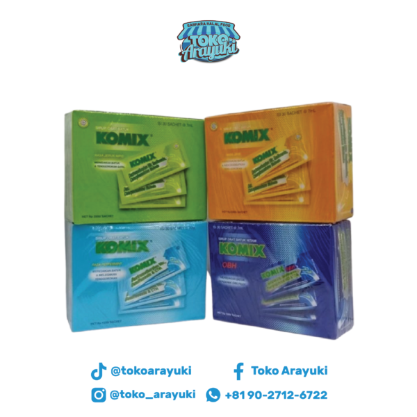 Komix Sirup Obat Batuk Kering 1 Box Isi 30 Sachet