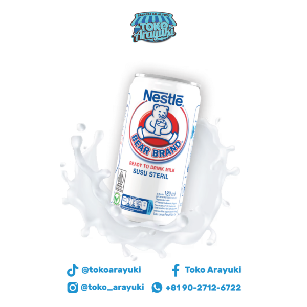 Bear Brand Susu Steril Susu Beruang Milk 140ml